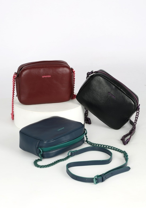 Bolsa Transversal Feminina Up4You Luxcel BU78750 Corrente