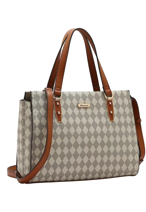 Bolsa Feminina Tote Transversal Chenson 3484851 Monograma