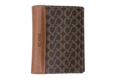 Carteira Porta Passaporte Classe Couro PP02 Monograma
