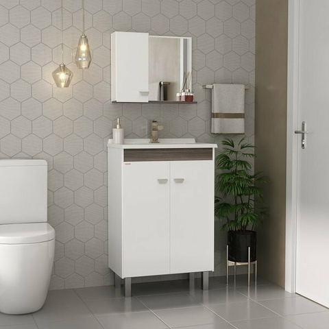 Conjunto para Banheiro Kit Econômico 60 c/pés Fabribam