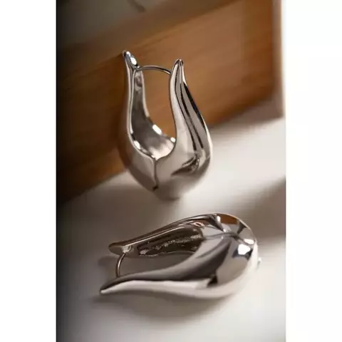 Brinco Morgana Prateado - Banho Prata - 5g - comprar online