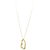 COLAR PINGENTE ORGÂNICO DOURADO BANHO OURO 18K - comprar online