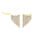EAR JACKET DE FRANJAS COM MICRO ZIRCÔNIAS CÚBICAS INCOLORES G BANHO OURO 18K - comprar online