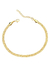 PULSEIRA DE ELO DUPLO TRANÇADO | BANHO OURO 18K | 15cm |UNISSEX
