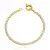 Pulseira Riviera De Zircônias Cúbicas 4mm | Banho Ouro 18K - comprar online