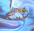 MEIO BRACELETE COM TIGRE BANHO OURO 18K CRAV. EM MICRO ZIRCÔNIAS CÚBIC INCOLORES - Laços de Luz
