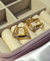 Argola Triangular Cravejada Em Micro Zircônias | Banho Ouro 18K na internet