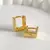 ARGOLA QUADRADA PEQUENA BANHO OURO 18K OU PRATA - 08g - loja online