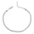 PULSEIRA MALHA FITA 3mm BANHO RÓDIO BRANCO OU OURO 18K | 17cm - loja online