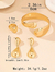 Imagem do CONJUNTO DOURADO ANEL AJUSTÁVEL, BRACELETE E BRINCOS