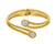 BRACELETE DUA PONTA DE LUZ CRISTAL BANHO OURO 18K - 22g - comprar online
