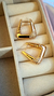 Argola Triangular Cravejada Em Micro Zircônias | Banho Ouro 18K - comprar online