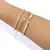 Pulseira Riviera De Zircônias Cúbicas Quadradas 4mm | Banho Ouro 18K - comprar online