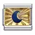 charm link Uring estrela lua sol estilo italiano 9mm - loja online