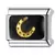 Charm Link azul estrela lua italianos 9mm - comprar online