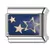 Charm Link azul estrela lua italianos 9mm - Arua