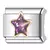 Charm Link azul estrela lua italianos 9mm - loja online