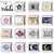 Charm Link azul estrela lua italianos 9mm - loja online