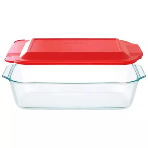 Fuente Rectangular Tapa 4,7 Lts Deep Pyrex - comprar online