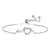 Pulseira Prata Delicada Amor Infinito Com Strass - comprar online