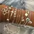 Imagem do Kit Pulseira Dourada Prateada Foleadas