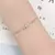 Pulseira Prata Delicada Amor Infinito Com Strass na internet