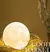 Kit 2 Luminárias Lua 3D Abajur Pequena Luz Decoração