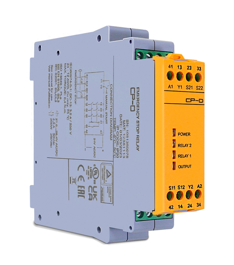 Relé de Segurança CP-D – 24V – Reset Manual com Certificação
