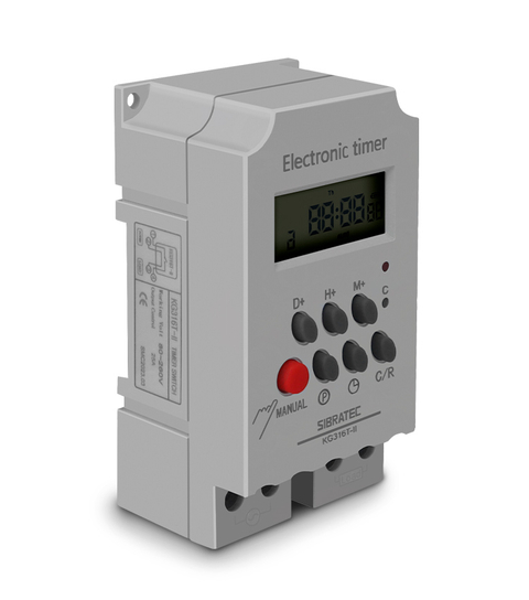 Programador Horário (TIMER) KG316T-II Bivolt 80~260V (25A) - Programação Semanal - 16 ON /16 OFF