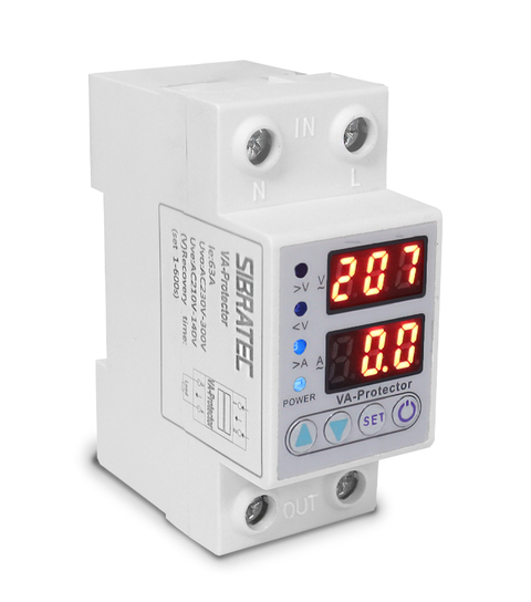 Relé Monitor de Tensão (80~400Vca) e Corrente (63A) Programável VANP-2P com 2 Polos e Display - comprar online