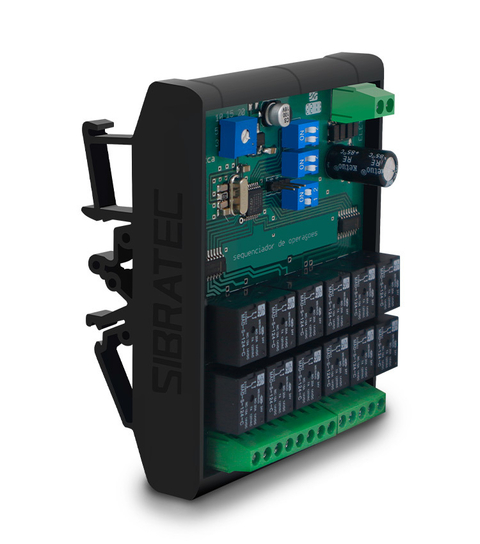 Sequenciador de Operações Multifunção SEQ-12 com 2~12 Canais de Saída e Ajuste de Tempo 3~30seg - 24Vca/Vcc