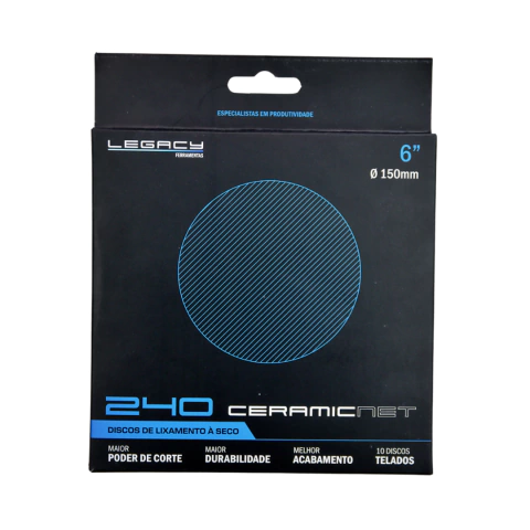 DISCO DE LIXA TELADA CERAMICA - 150MM (6") - comprar online