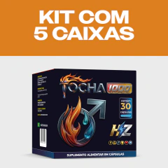 Kit com 5 caixas: Tocha1000 Aumento Natural de Testosterona e Desempenho