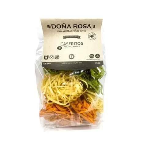 Fideos Multivegetal x 400 gr - DOÑA ROSA