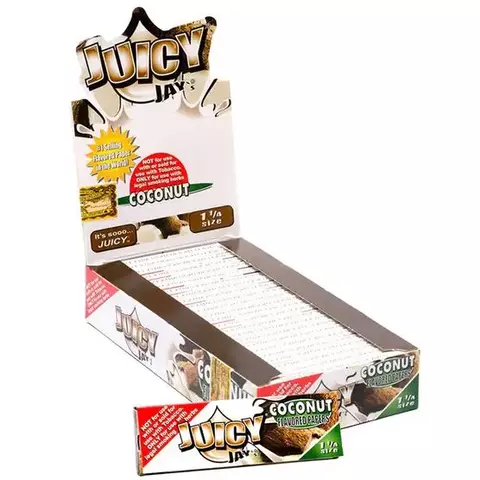 JUICY JAYS COCONUT 1 1/4 BOX/24 - 32 leaves. - comprar en línea