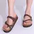 Evshine homens chinelos de cortiça verão cortiça footbed tamancos femininos a