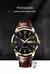 Imagem do Relógio Masculino Luxo POEDAGAR Quartz com Pulseira de Couro – To Men® Estilo Elegante e À Prova d’Água