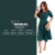 Vestido Evangélico Alfaiataria Verde Longo Fenda Lateral - loja online