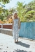 vestido midi listrado despertar - comprar online