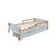 Cama Montessori Maui + Kit com 2 Gavetões - Azul/Amêndoa