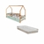 Bicama Montessori Moana + 2 Colchões D23 - Verde/Amêndoa
