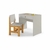 Mesa Infantil Clara + Cadeira Infantil Pooh - Cinza