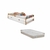 Bicama Montessori Maui + 2 Colchões D23 - Branco/Amêndoa