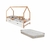 Bicama Montessori Moana + 2 Colchões D23 - Branco/Amêndoa