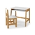 Mesa Juvenil Simba + Cadeira Juvenil Mufasa - Branco