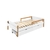 Cama Montessori Maui + Kit com 2 Gavetões - Branco/Amêndoa