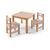 Mesa Infantil Timão + 2 Cadeiras Infantil Pumba - Rosa