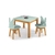 Mesa Infantil Timão com Porta Lápis + Cadeira Infantil Raya - Verde