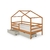 Cama Montessori Wendy + Kit com 2 Gavetões - Cinza/Amêndoa