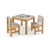 Mesa Infantil Timão + 2 Cadeiras Infantil Pooh - Cinza